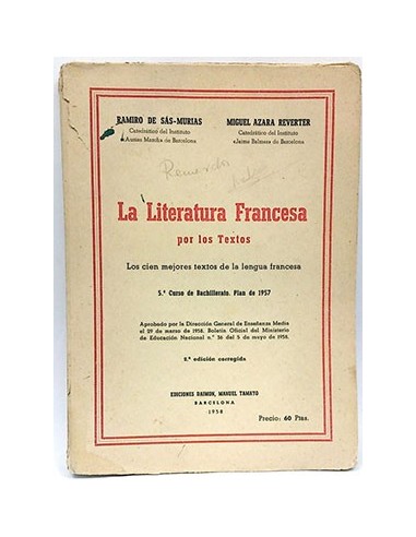 La Literatura Francesa Por Los Textos