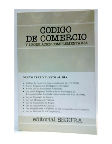 Código De Comercio Y Legislación Complementaria