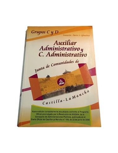 Auxliar Administrativo Y C Administrativo Junta De Comunidades Ofimática