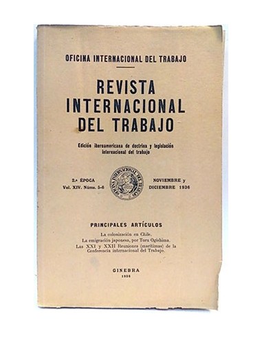 Revista Internacional Del Trabajo (Vol. Xiv. Num. 5-6) Nov. Dic. 1936