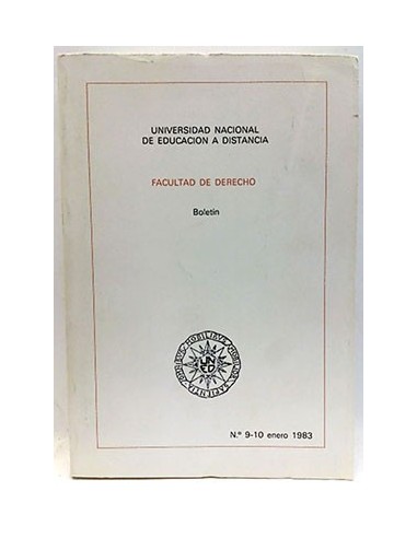 Boletín De La Facultad De Derecho. U.N.E.D