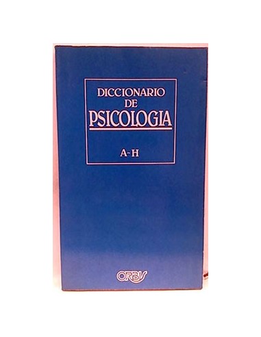 Diccionario De Psicología A-H