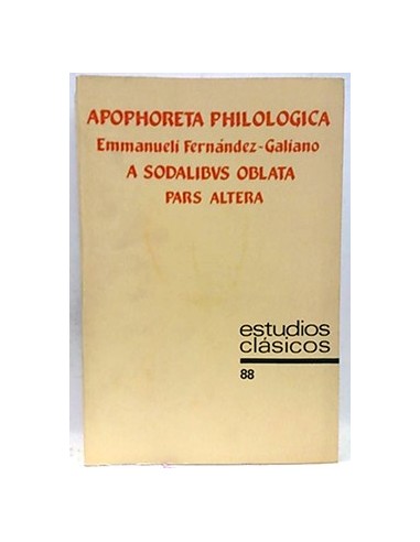 Apophoreta Philologica