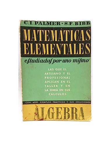 Matemáticas Elementales, Tercera Parte: Álgebra