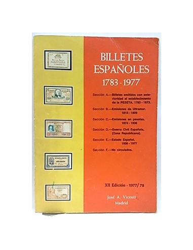 Billetes Españoles 1783-1977