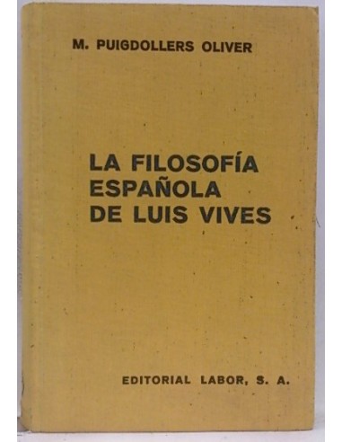 La Filosofía Española De Luis Vives