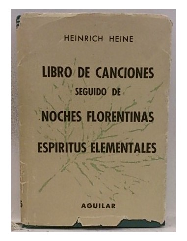 Libro De Canciones Seguido De Noches Florentinas Espiritus Elementales