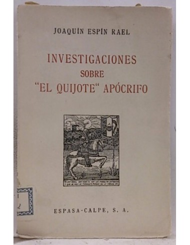 Investigaciones Sobre El Quijote Apócrifo