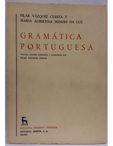 Gramática Portuguesa. Tomo Ii.